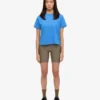 Camiseta corta holgada orgánica - Azul Pacífico