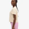 Camiseta corta holgada orgánica - Blanco marfil