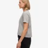 Camiseta corta holgada orgánica - Gris jaspeado