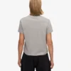 Camiseta corta holgada orgánica - Gris jaspeado