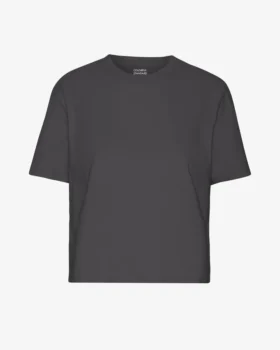 Camiseta corta holgada orgánica - Gris lava