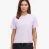 Camiseta corta holgada orgánica - Lavanda suave