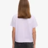 Camiseta corta holgada orgánica - Lavanda suave