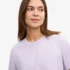 Camiseta corta holgada orgánica - Lavanda suave