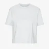 Camiseta corta holgada orgánica - Mezcla de nieve