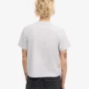 Camiseta corta holgada orgánica - Mezcla de nieve