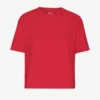 Camiseta corta holgada orgánica - Rojo escarlata