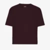 Camiseta corta holgada orgánica - Rojo sangre