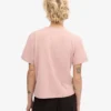 Camiseta corta holgada orgánica - Rosa descolorido
