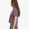 Camiseta corta holgada orgánica - Uva descolorida