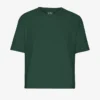 Camiseta corta holgada orgánica - Verde esmeralda