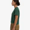Camiseta corta holgada orgánica - Verde esmeralda