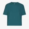 Camiseta corta holgada orgánica - Verde océano