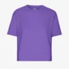 Camiseta corta holgada orgánica - Violeta ultravioleta