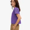 Camiseta corta holgada orgánica - Violeta ultravioleta