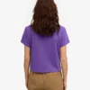 Camiseta corta holgada orgánica - Violeta ultravioleta