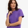 Camiseta corta holgada orgánica - Violeta ultravioleta