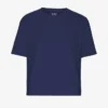 Camiseta corta y holgada orgánica - Azul marino