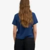 Camiseta corta y holgada orgánica - Azul marino
