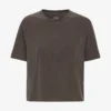 Camiseta corta y holgada orgánica - Barro descolorido