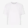 Camiseta corta y holgada orgánica - Blanco óptico