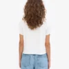 Camiseta corta y holgada orgánica - Blanco óptico