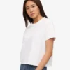 Camiseta corta y holgada orgánica - Blanco óptico