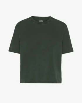 Camiseta corta y holgada orgánica - Bosque de medianoche