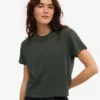 Camiseta corta y holgada orgánica - Bosque de medianoche