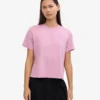 Camiseta corta y holgada orgánica - Flor de cerezo