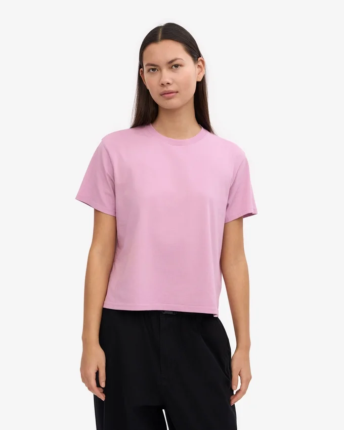 Camiseta corta y holgada orgánica - Flor de cerezo