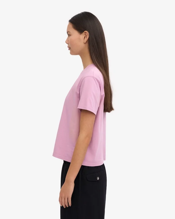Camiseta corta y holgada orgánica - Flor de cerezo