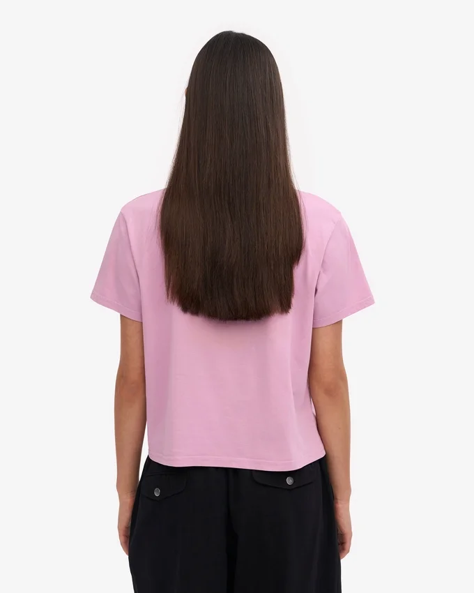 Camiseta corta y holgada orgánica - Flor de cerezo