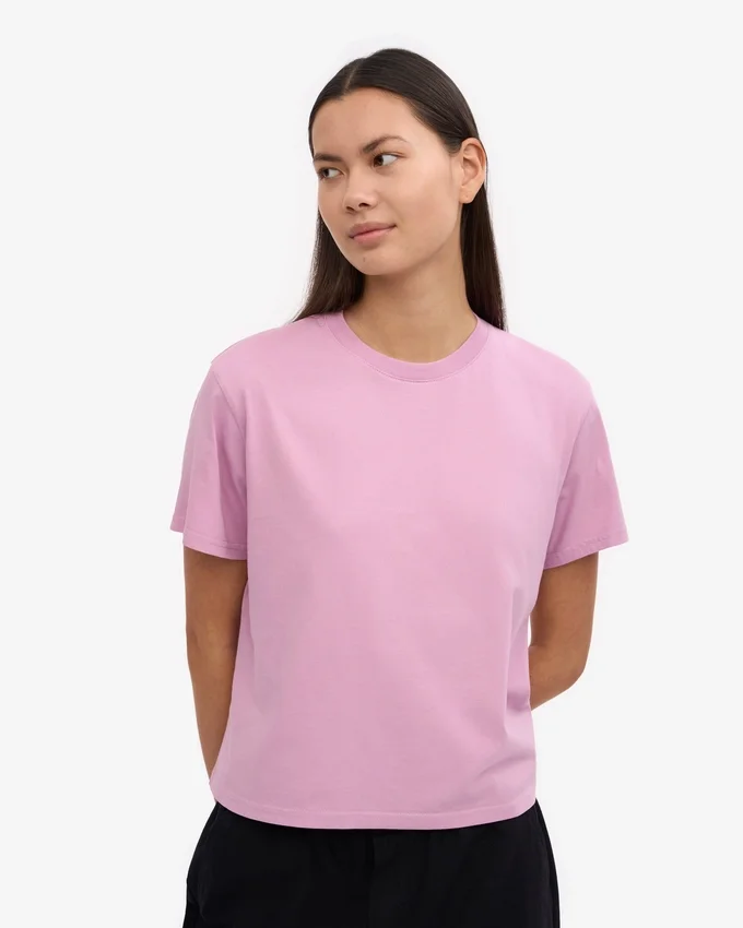 Camiseta corta y holgada orgánica - Flor de cerezo