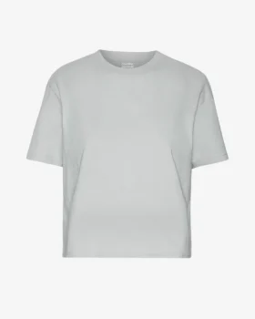 Camiseta corta y holgada orgánica - Gris deslavado