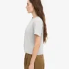 Camiseta corta y holgada orgánica - Gris deslavado