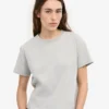 Camiseta corta y holgada orgánica - Gris deslavado