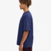 Camiseta de algodón orgánico de corte holgado - Azul marino