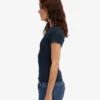 Camiseta de canalé orgánica - Azul marino