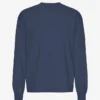 Camiseta de manga larga orgánica de corte holgado - Azul petróleo
