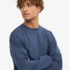Camiseta de manga larga orgánica de corte holgado - Azul petróleo