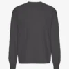 Camiseta de manga larga orgánica de corte oversize - Gris lava