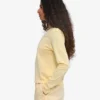 Camiseta de manga larga orgánica para mujer - Amarillo suave