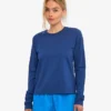 Camiseta de manga larga orgánica para mujer - Azul marino