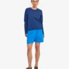 Camiseta de manga larga orgánica para mujer - Azul marino