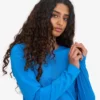 Camiseta de manga larga orgánica para mujer - Azul Pacífico