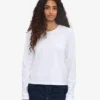 Camiseta de manga larga orgánica para mujer - Blanco óptico