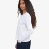 Camiseta de manga larga orgánica para mujer - Blanco óptico