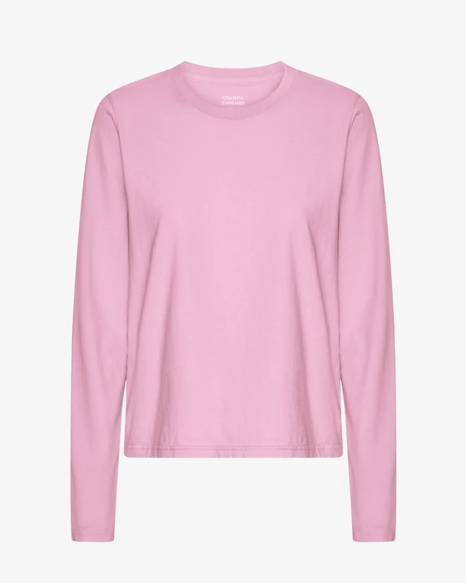 Camiseta de manga larga orgánica para mujer - Flor de cerezo