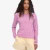 Camiseta de manga larga orgánica para mujer - Flor de cerezo